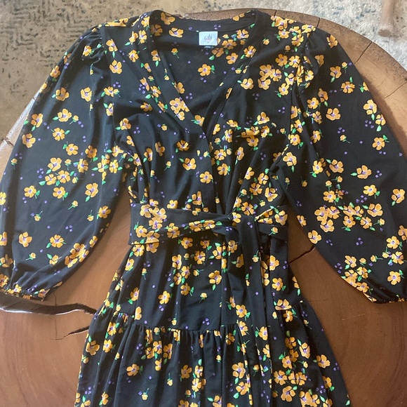 CAbi Debut Wrap Dress in Fiesta Floral (Style 5945), Size M - Picture 3 of 8